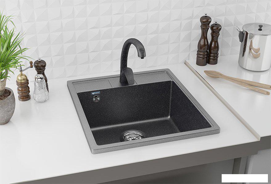 Кухонная мойка Ulgran U-406 (341 ультра-белый)- фото2