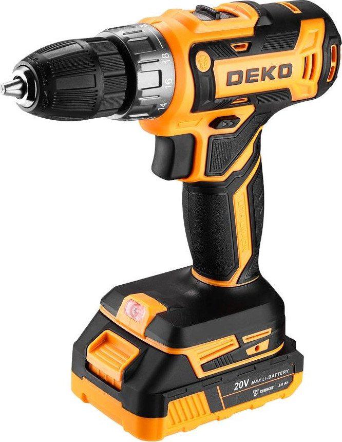 Дрель-шуруповерт Deko GCD20DU PRO Set 083-1040 (с 2-мя АКБ, кейс)- фото4