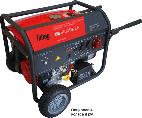 Бензиновый генератор Fubag BS 6600 DA ES- фото2