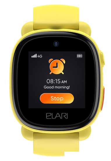 Детские умные часы Elari KidPhone 4G Lite (желтый)- фото2