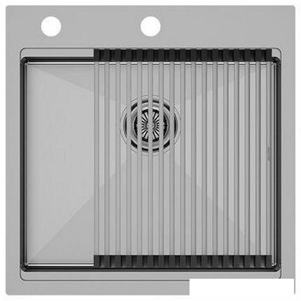 Кухонная мойка Paulmark Kroner PM705151-BS- фото2