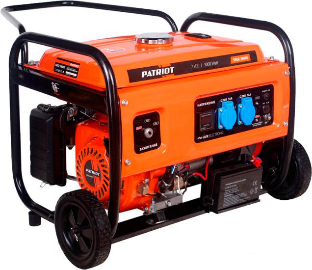 Бензиновый генератор Patriot SRGE 3800E- фото