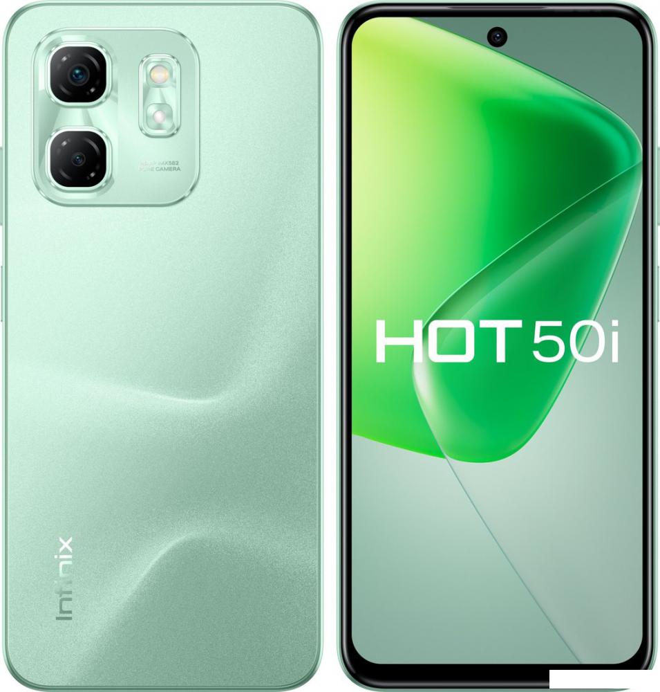 Смартфон Infinix Hot 50i X6531B 4GB/256GB (зеленый шалфей)- фото2