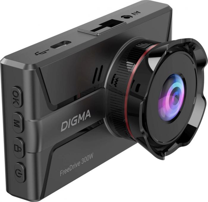 Видеорегистратор для авто Digma FreeDrive 300DW FD300DW (черный)- фото4