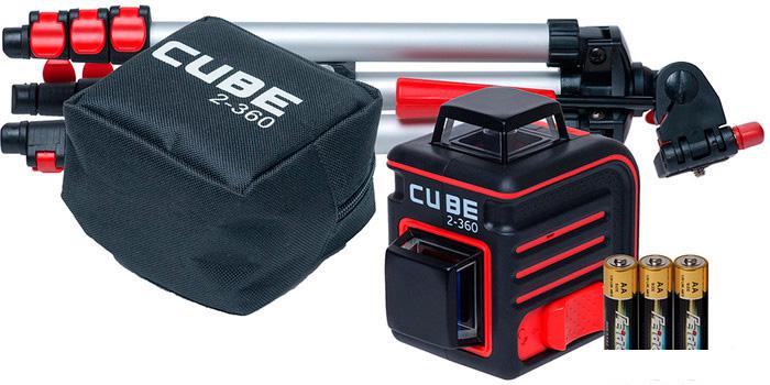 Лазерный нивелир ADA Instruments CUBE 2-360 PROFESSIONAL EDITION (A00449)- фото