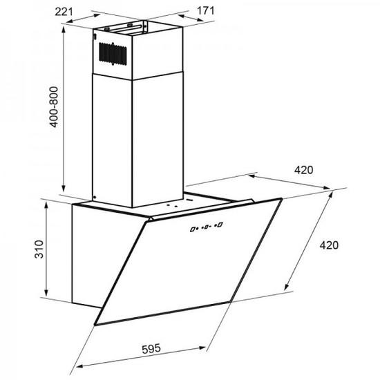 Кухонная вытяжка Zigmund & Shtain K 143.6 B- фото2