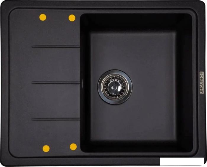Кухонная мойка Ecoshtein Rechteck 620 (антрацит)- фото