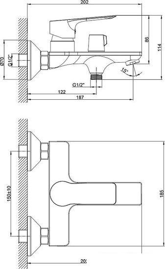 Смеситель Rossinka Silvermix RS27-30- фото2