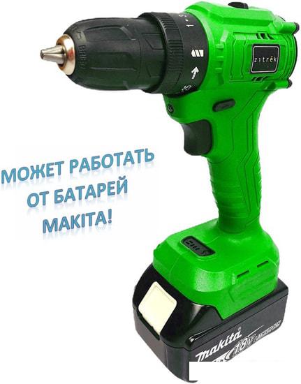 Дрель-шуруповерт Zitrek Greenpower 20 Pro SET 1 063-4061 (с 2-мя АКБ, кейс)- фото2