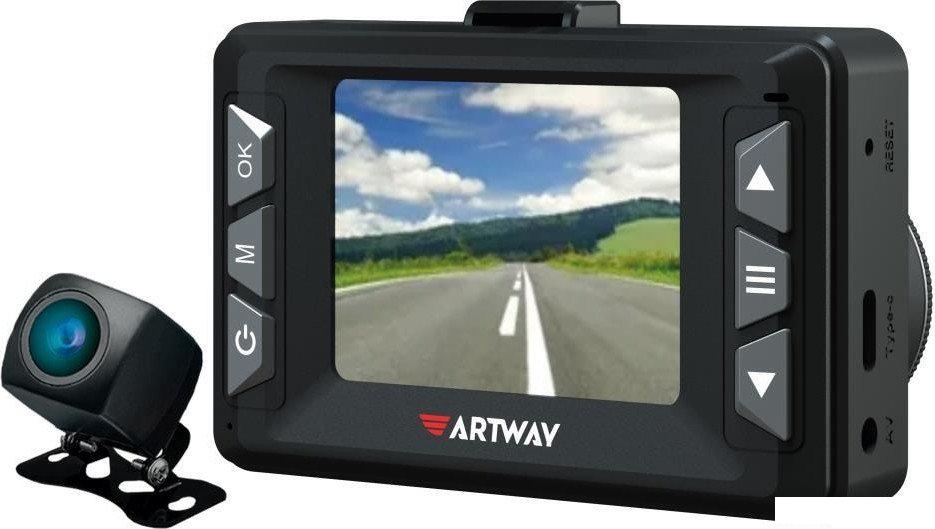Видеорегистратор-радар детектор-GPS информатор (3в1) Artway MD-209 Signature Dual- фото2