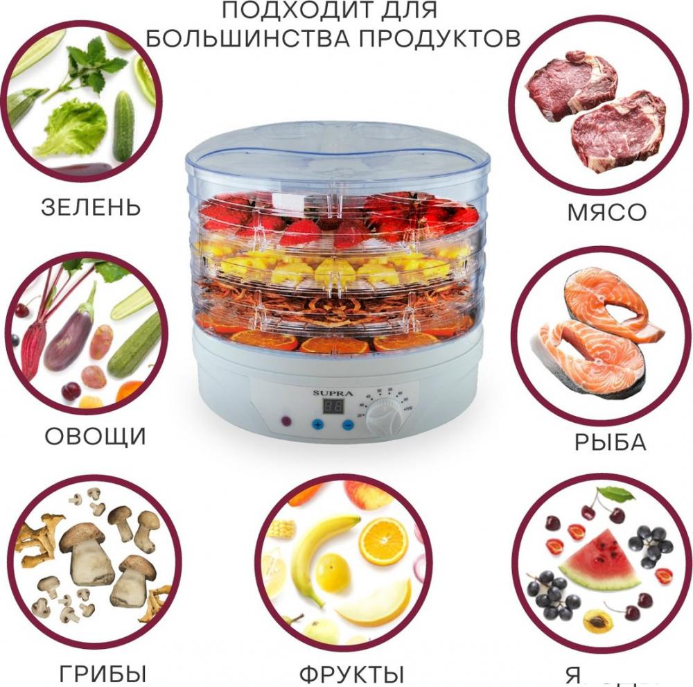 Сушилка для овощей и фруктов Supra DFS-650- фото2