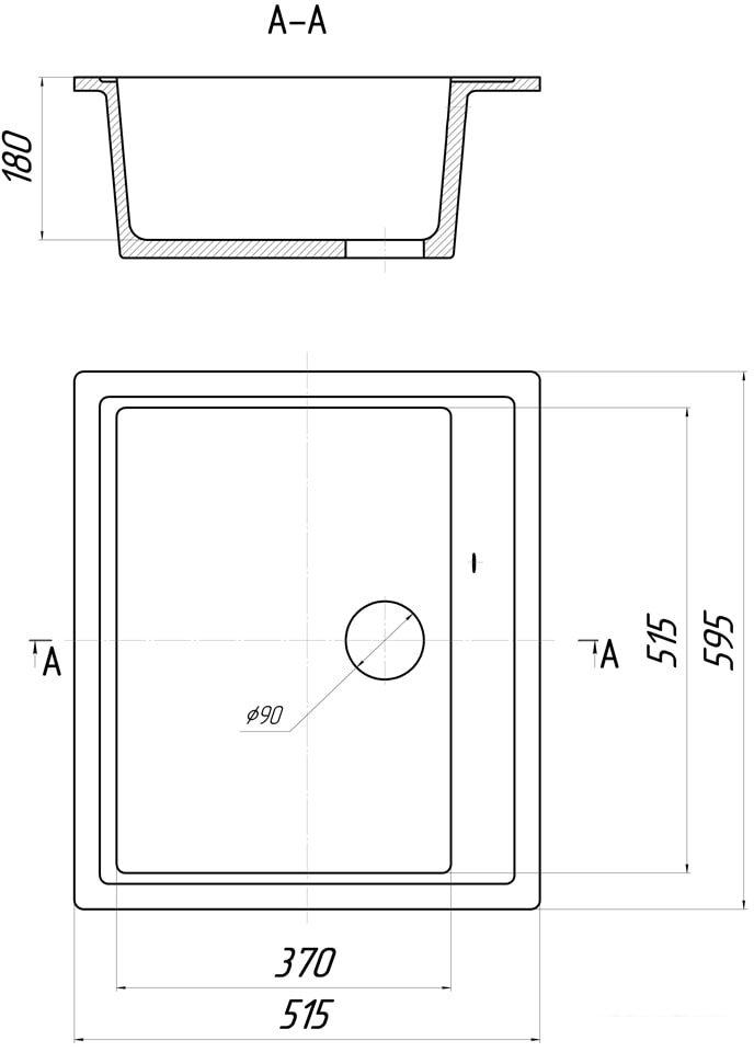 Кухонная мойка Gerhans A12 (оникс)- фото2