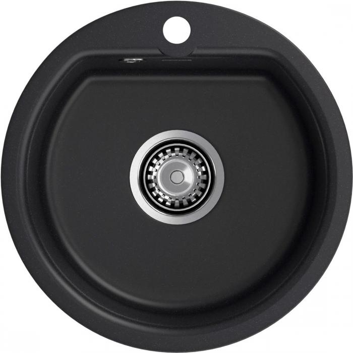 Кухонная мойка GranFest Smart 435 (черный)- фото