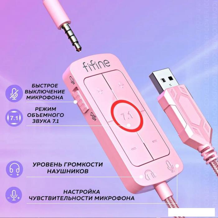 Наушники FIFINE H9 (розовый)- фото4