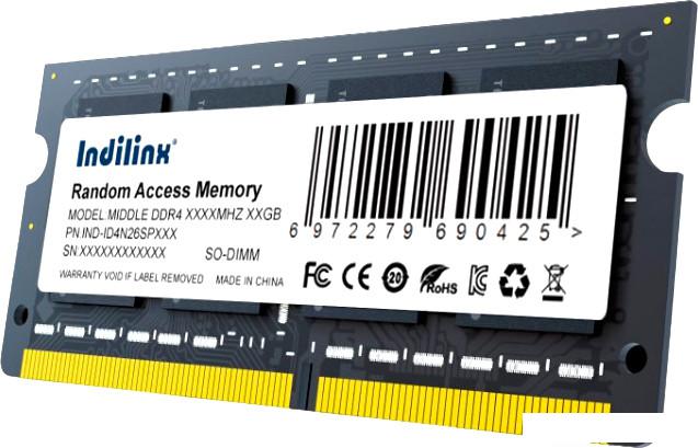 Оперативная память Indilinx 8ГБ DDR4 SODIMM 3200 МГц IND-ID4N32SP08X- фото