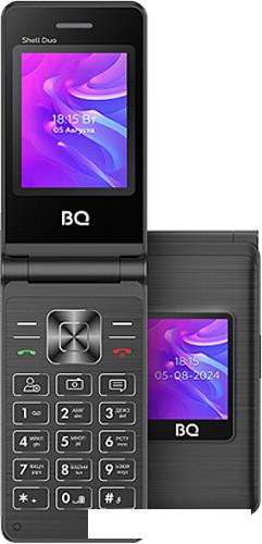 Кнопочный телефон BQ BQ-2412 Shell Duo (черный)- фото