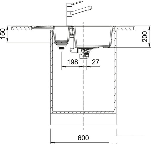 Кухонная мойка Franke Sirius 2.0 S2D 651-78 Tectonite 143.0628.385 (белый)- фото3