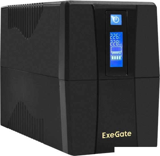 Источник бесперебойного питания ExeGate SpecialPro Smart LLB-650.LCD.AVR.4C13.RJ.USB EX292772RUS- фото