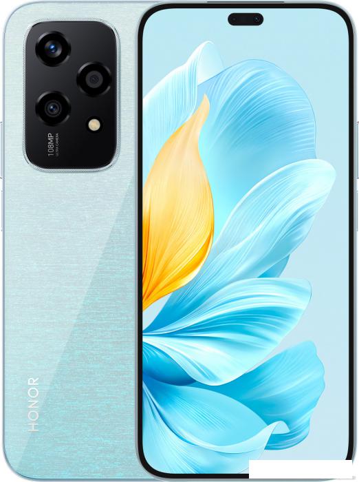 Смартфон HONOR 200 Lite 8GB/256GB международная версия (мерцающий голубой)- фото