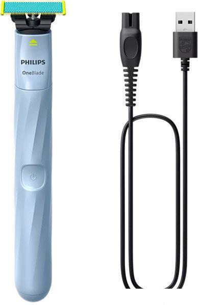 Универсальный триммер Philips OneBlade First Shave QP1324/20- фото