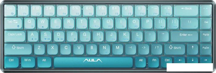 Клавиатура AULA H68 (мятный, White Switch)- фото