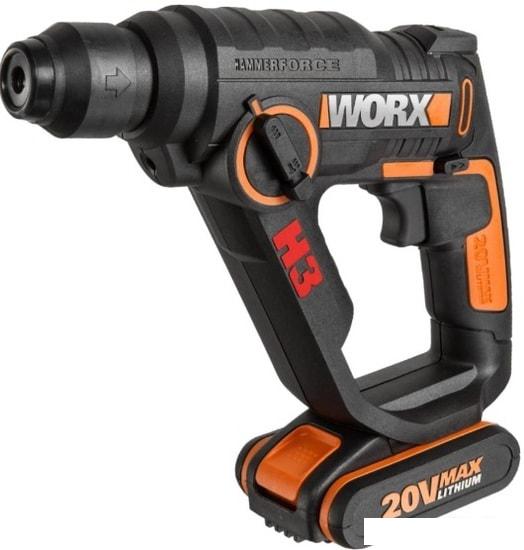 Перфоратор Worx WX390.1 (с 2-мя АКБ и ЗУ)- фото
