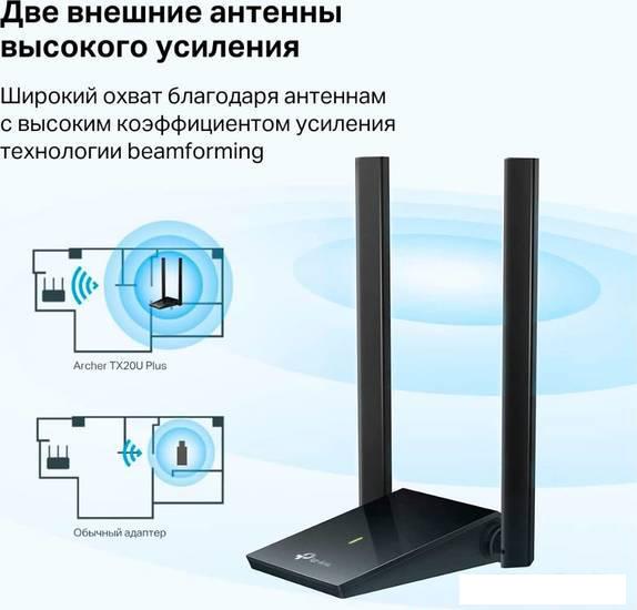 Wi-Fi адаптер TP-Link Archer TX20U Plus- фото3