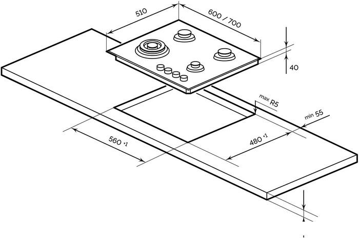 Варочная панель LEX GVG 644 T WH- фото3