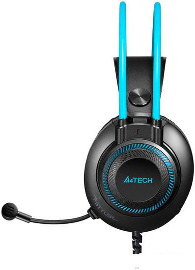 Наушники A4Tech Fstyler FH200i (черный/голубой)- фото4