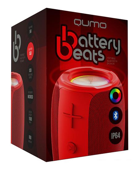 Беспроводная колонка QUMO BatteryBeats (красный)- фото3