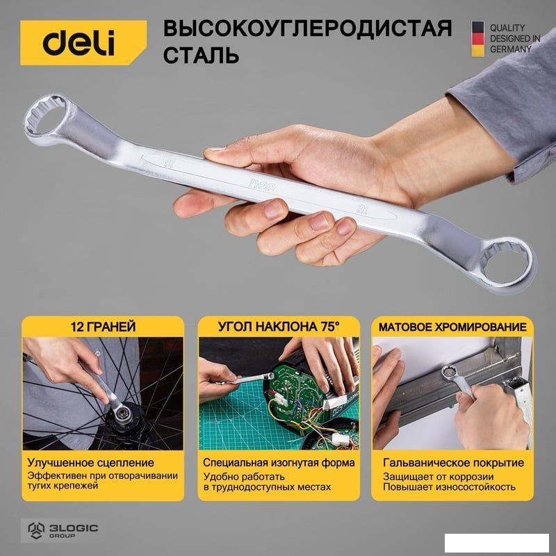 Набор ключей Deli DL150008A (8 предметов)- фото4
