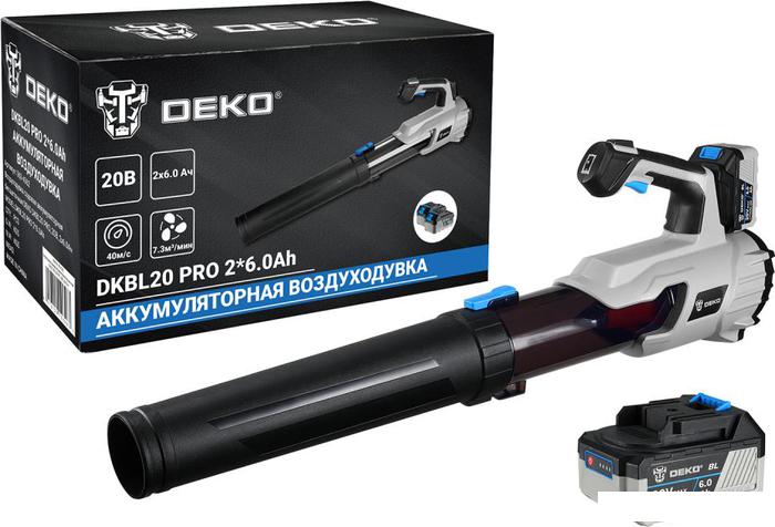 Ручная воздуходувка Deko DKBL20 Pro 063-4362 (с 2-мя АКБ)- фото