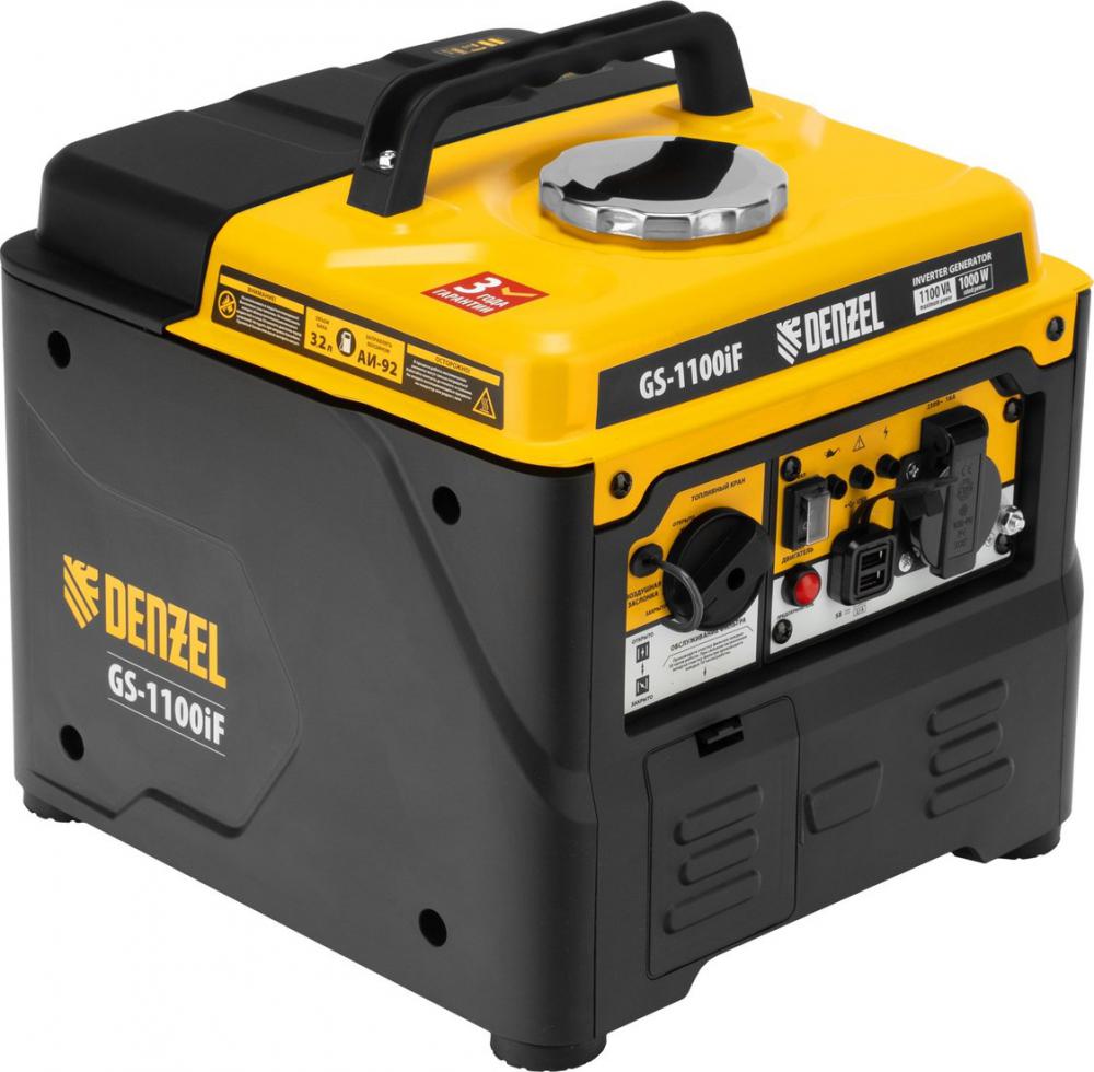 Бензиновый генератор Denzel GS-1100iF- фото2