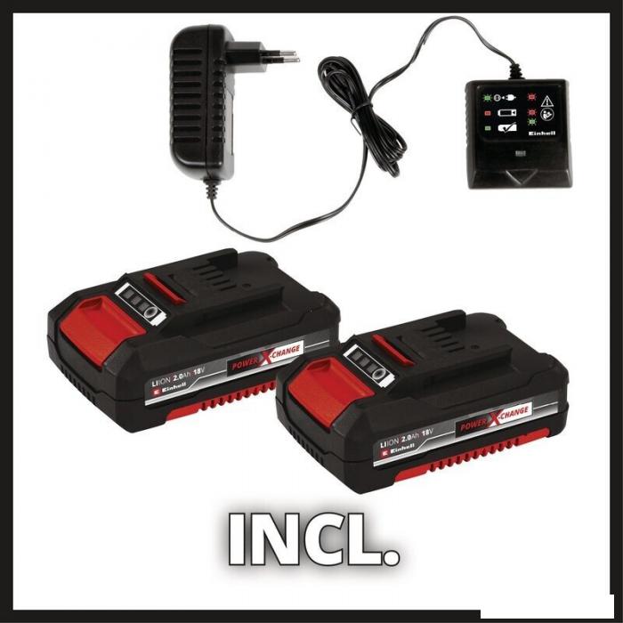 Дрель-шуруповерт Einhell TE-CD 18/2 Li 4514231 (с 2-мя АКБ, кейс)- фото3