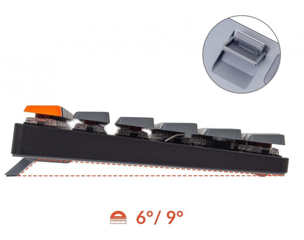 Клавиатура Keychron K5 SE RGB K5SE-E1-RU (Keychron Low Profile Optical Red)- фото4