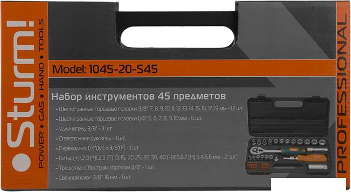 Универсальный набор инструментов Sturm 1045-20-S45 (45 предметов)- фото2
