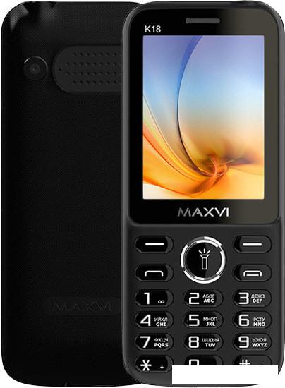 Мобильный телефон Maxvi K18 (черный)- фото
