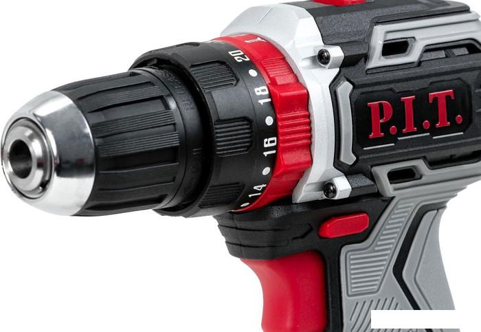 Ударная дрель-шуруповерт P.I.T. PSR18-D4 (с 2-мя АКБ, кейс, набор оснастки)- фото3
