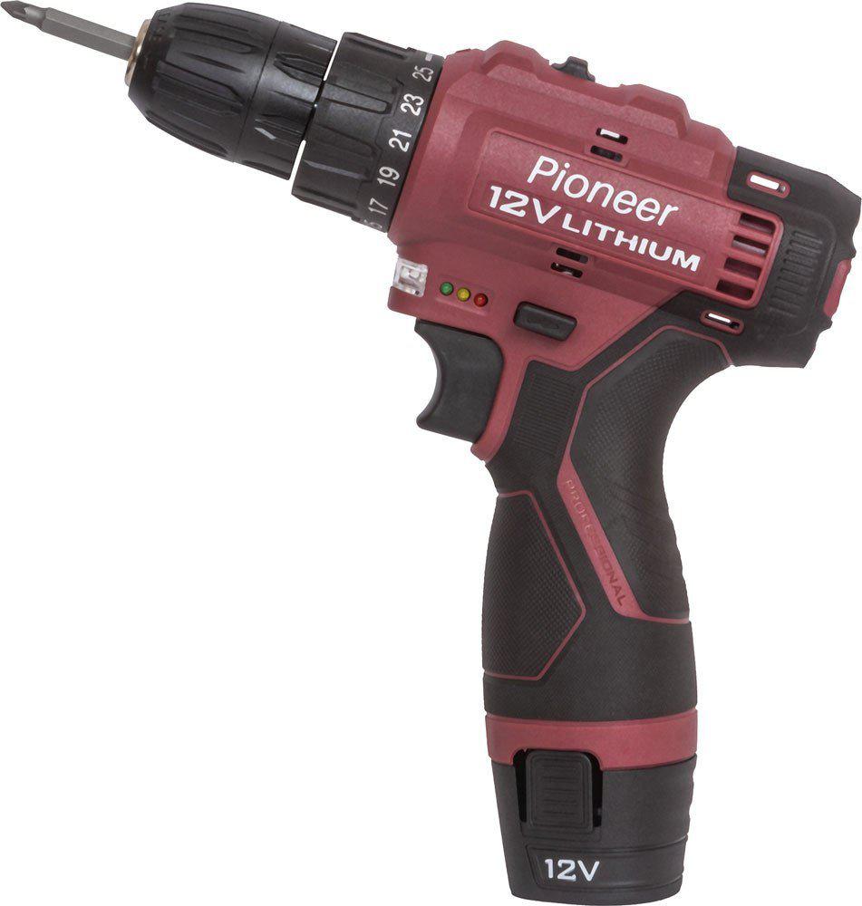 Дрель-шуруповерт Pioneer Tools CD-M1215-02C (с 2-мя АКБ, кейс)- фото