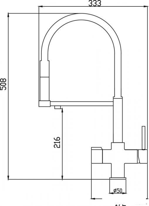 Смеситель Rose R758H- фото2