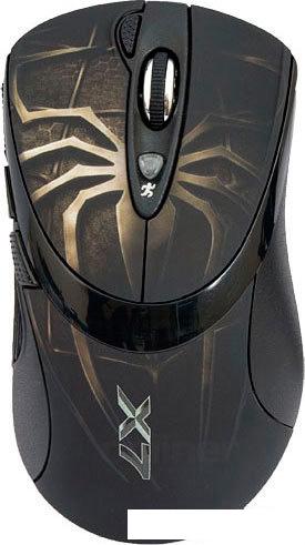 Игровая мышь A4Tech XL-747H (черный/коричневый)- фото2