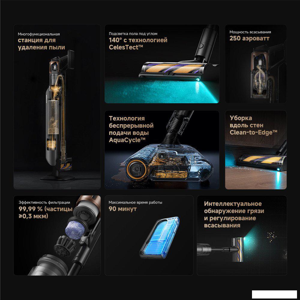Пылесос Dreame Cordless Vacuum Cleaner Z20 Aqua Cycle Station (евровилка)- фото3