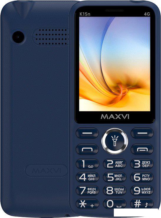 Телефон Maxvi K15n 4G (синий)- фото