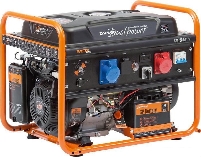 Бензиновый генератор Daewoo Power GDA 7500DPE-3- фото