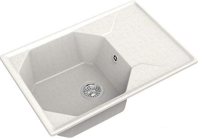 Кухонная мойка GranFest GF-U-740L (белый)- фото