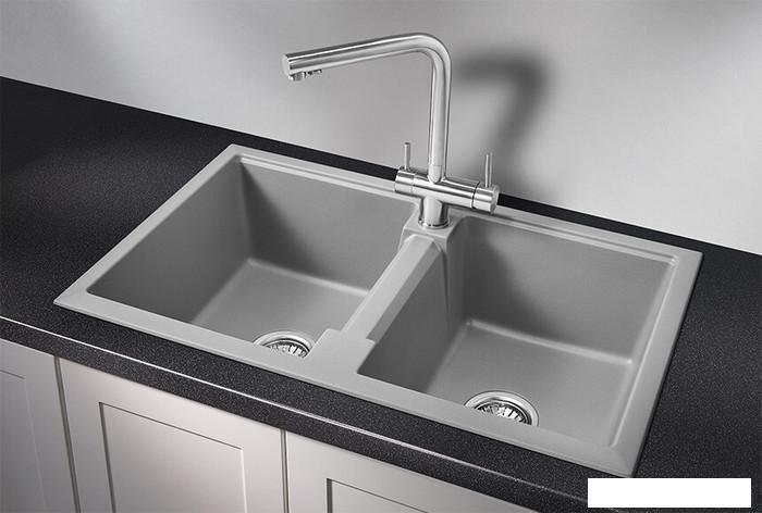 Кухонная мойка Granula GR-8101 (алюминиум)- фото2