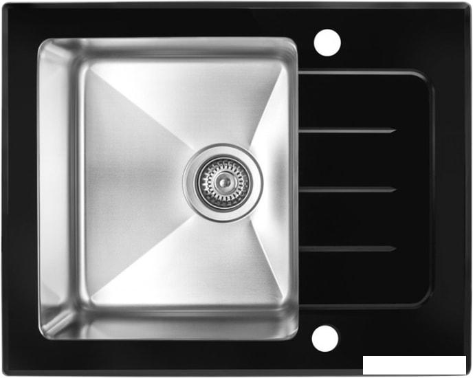Кухонная мойка ZorG GS 6250 (черный)- фото