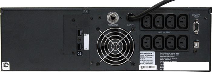 Источник бесперебойного питания Powercom King Pro RM KIN-3000AP LCD RM- фото2