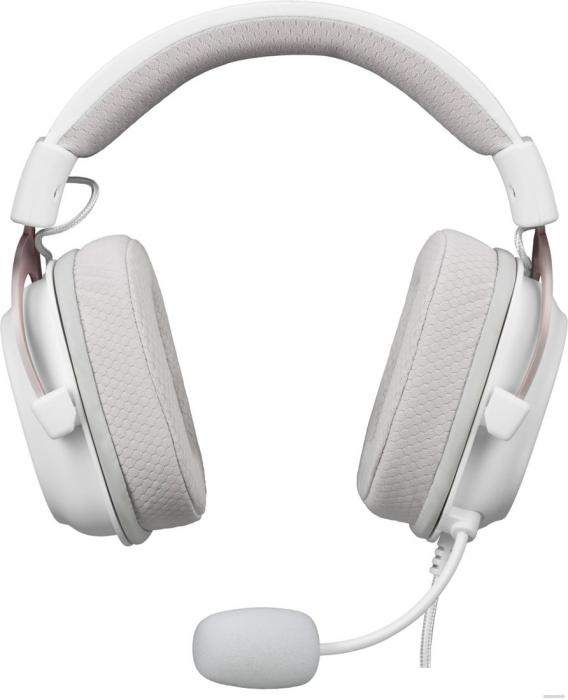 Наушники Redragon Zeus X (белый/розовый)- фото2