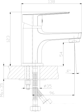 Смеситель Rossinka Silvermix S35-11- фото2